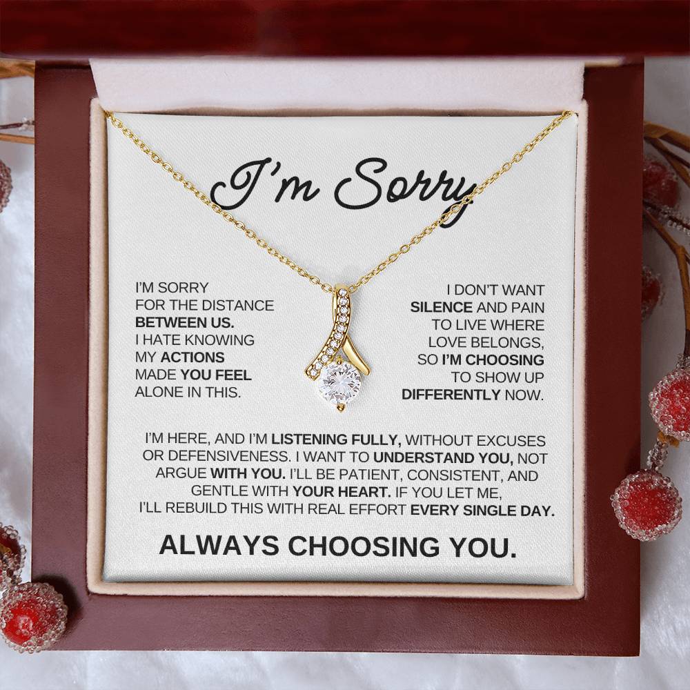 Apology Gift For Her – Alluring Beauty Necklace – Always Choosing You