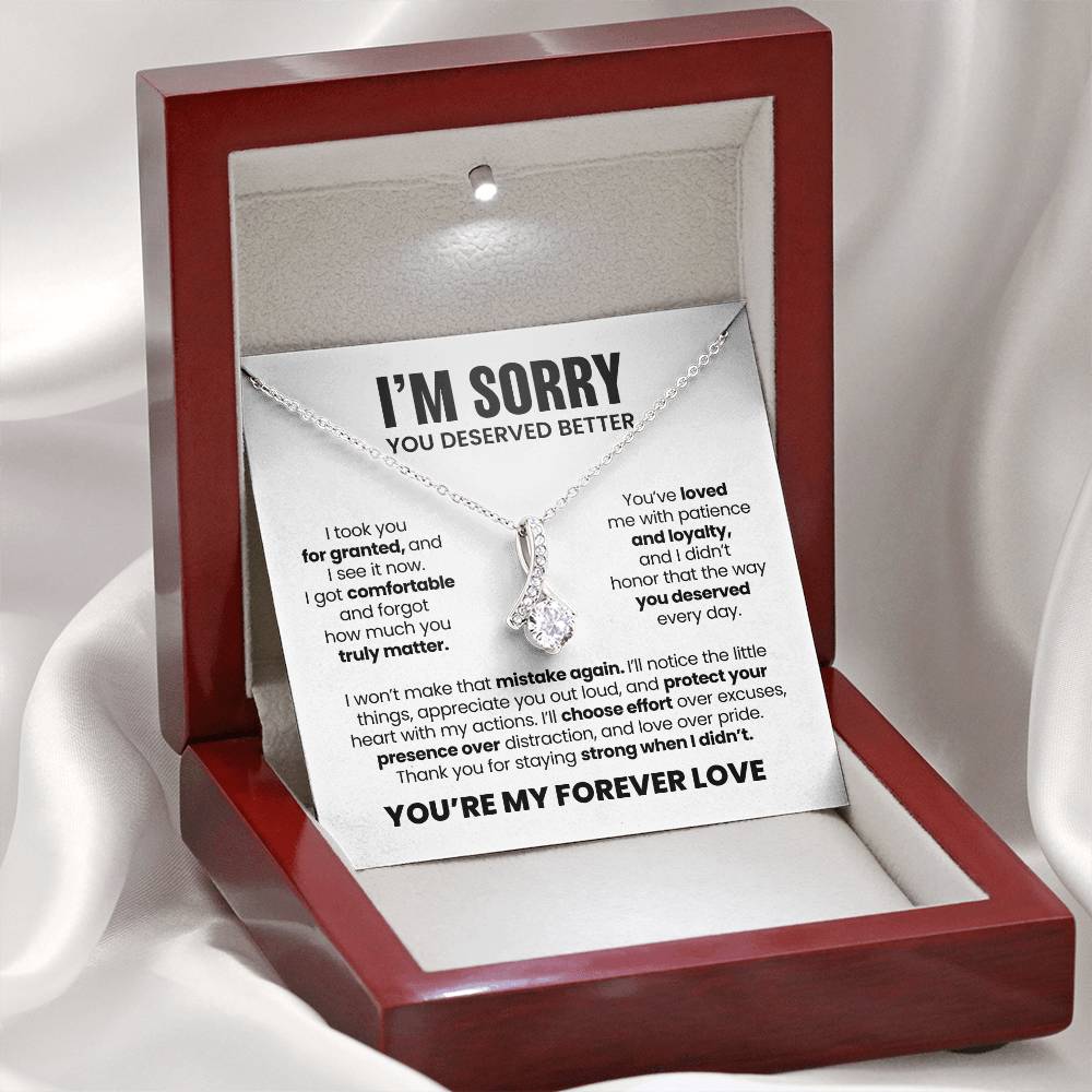 Apology Gift For Her – Alluring Beauty Necklace – You Deserved Better