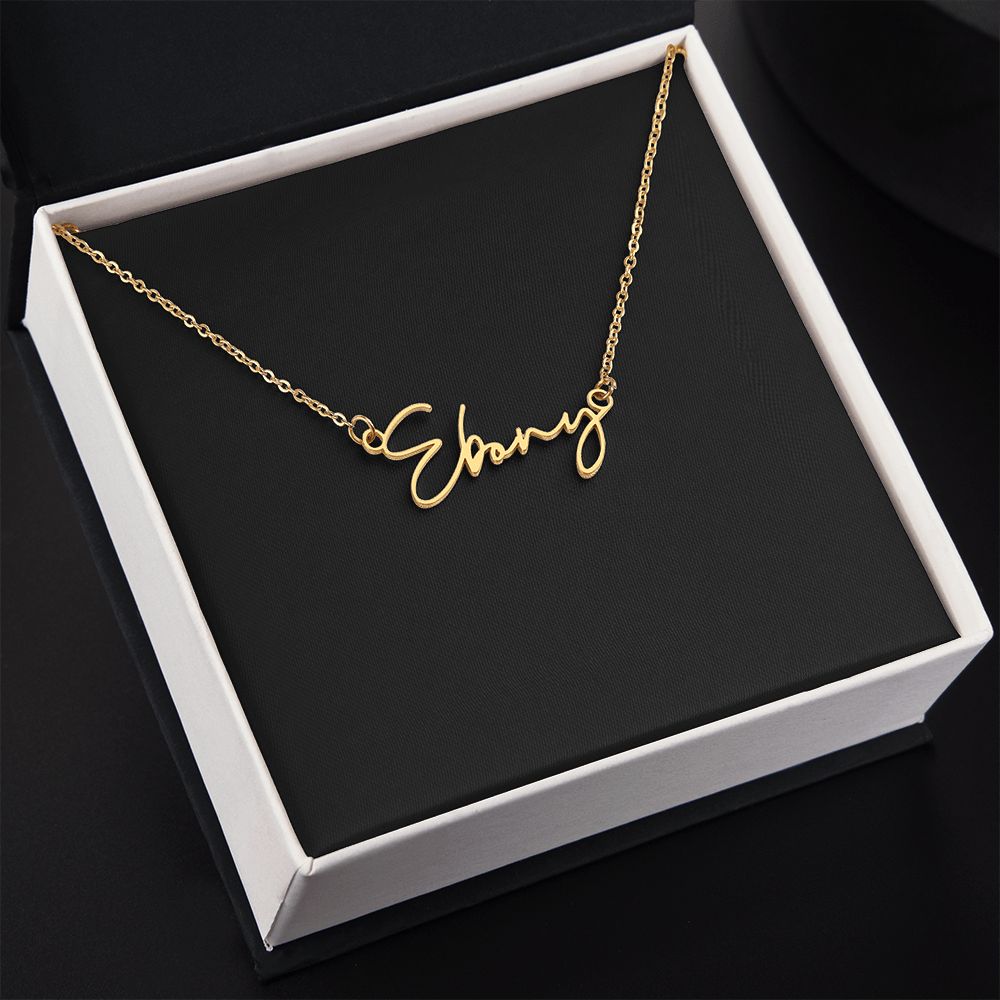 Elegant Custom Name Necklace - Signature Style - S001