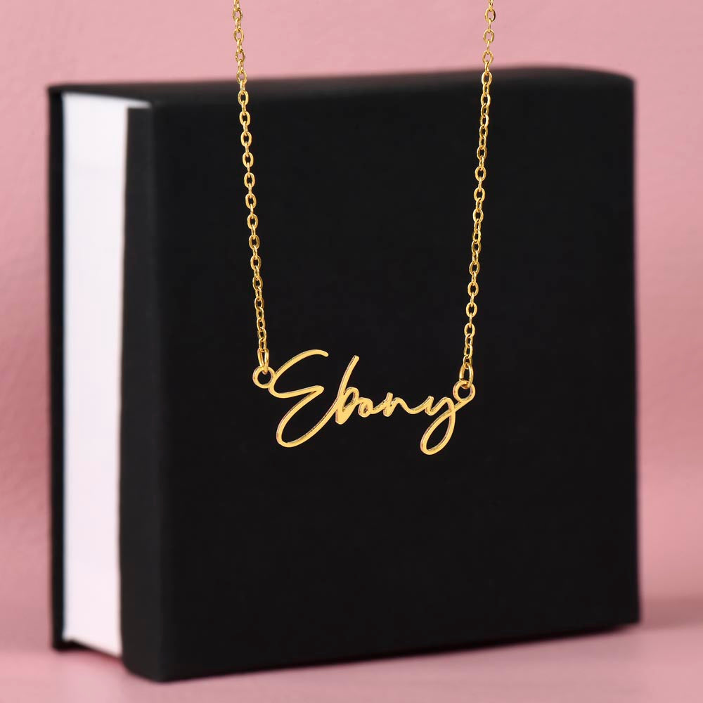 Elegant Custom Name Necklace - Signature Style - S001