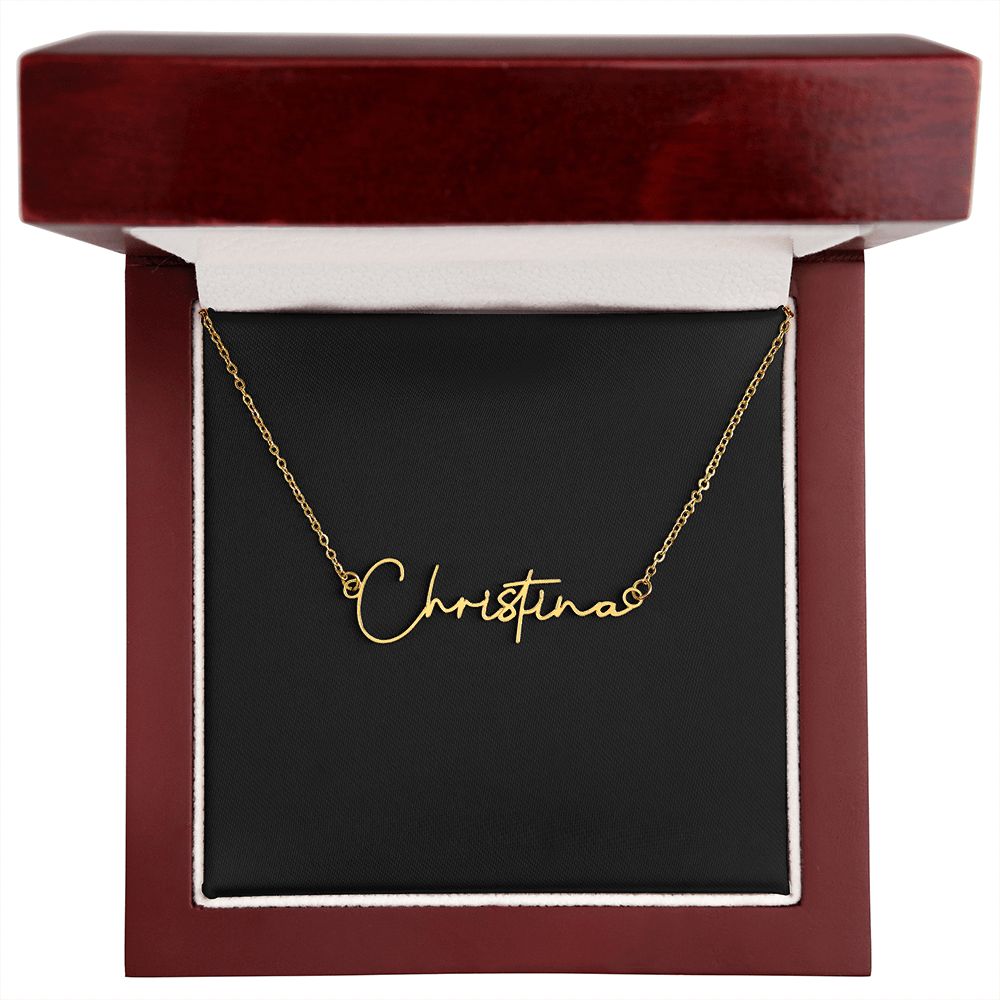 Elegant Custom Name Necklace - Signature Style - S001
