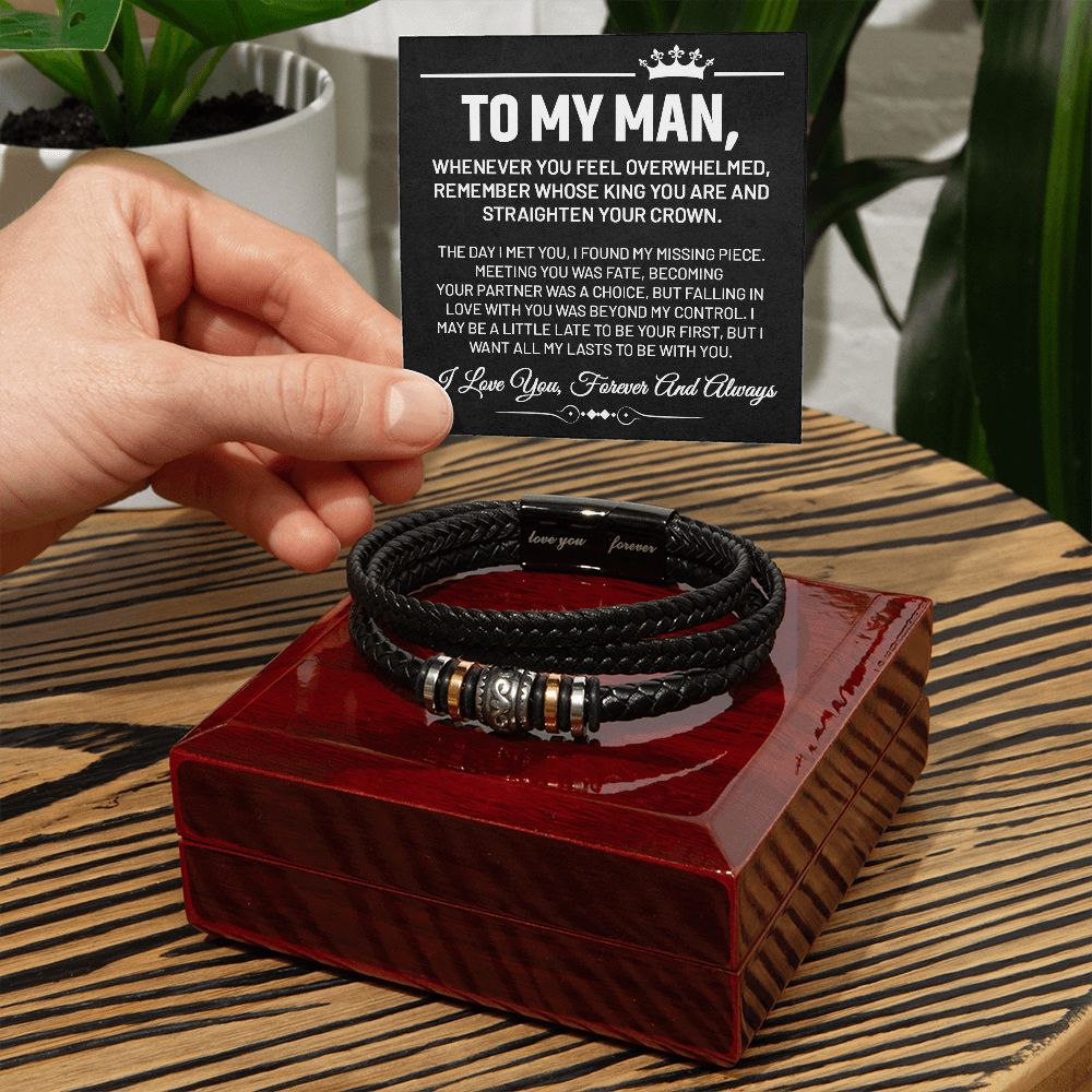 To My Man - "Love You Forever" Bracelet - BB001