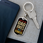 Father's Day Dog Tag Keychain | Dad a Base