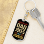 Father's Day Dog Tag Keychain | Dad a Base