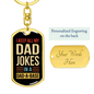 Father's Day Dog Tag Keychain | Dad a Base