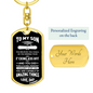 To My Son | You Did It Keychain
