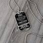 To My Dad | Dog Tag Necklace.