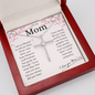 CZ Cross Necklace | To My Mom