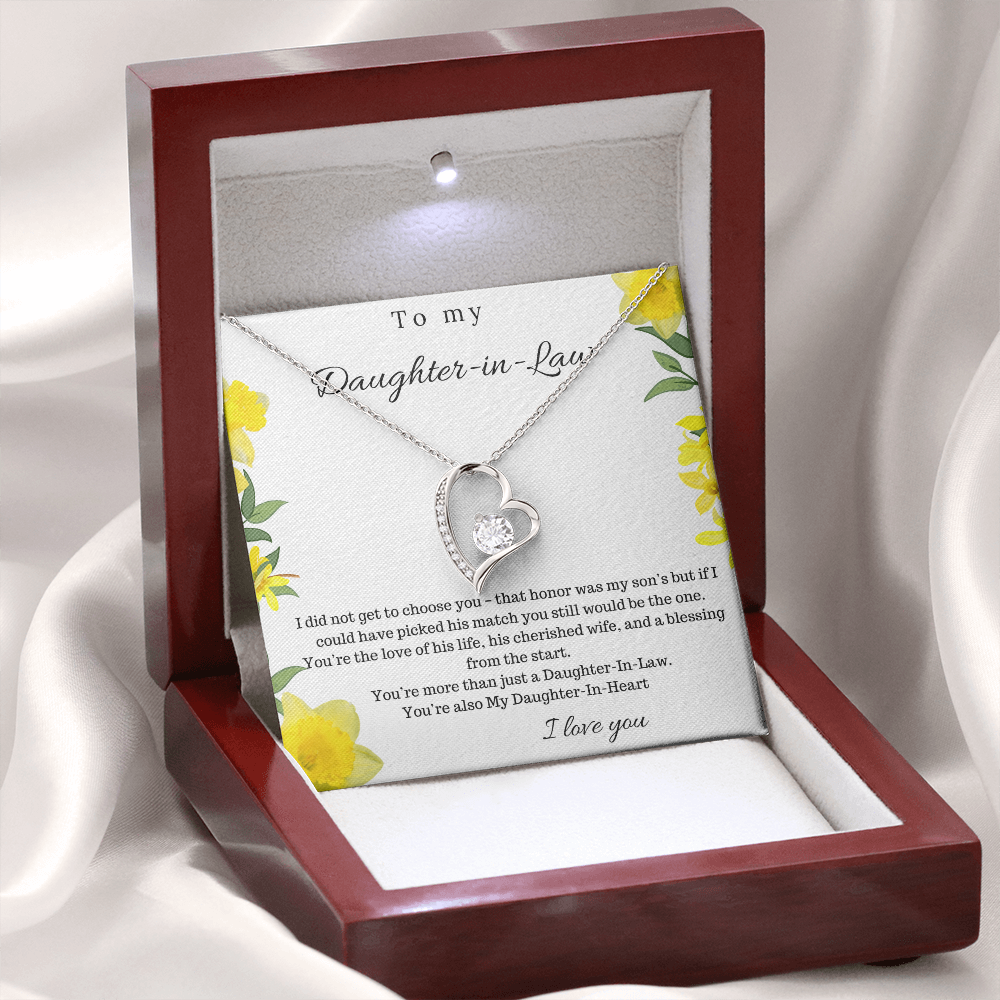 To My Daughter In Law - Forever Love Necklace