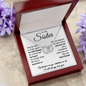 To my sister - I will always love you - Perfect Pair Necklace
