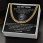 To My Son From Dad - Cuban Link Chain
