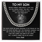 To My Son From Dad - Cuban Link Chain