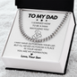 To My Dad | You Are My Inspiration | Cuban Link Necklace