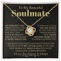 To My Beautiful Soulmate - Love Knot Necklace