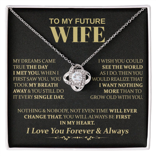 To My Future Wife - Love Knot Necklace