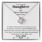 To My Daughter - Love knot Necklace