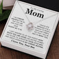 To My Caring Mom - Love Knot Necklace M501