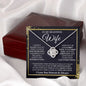 To My Beautiful Wife - Love Knot Necklace