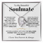 To My Beautiful Soulmate - Forever Love Necklace
