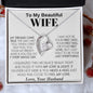 To My Beautiful Wife - Forever Love Necklace