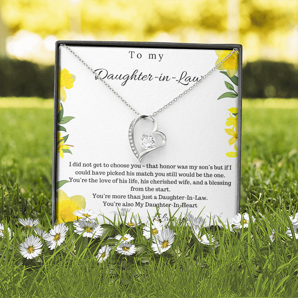 To My Daughter In Law - Forever Love Necklace