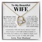 To My Beautiful Wife - Forever Love Necklace