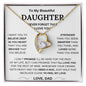 To My Beautiful Daughter - Forever Love Necklace