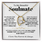 To My Beautiful Soulmate - Forever Love Necklace