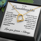 To my Granddaughter - Alway keep me in your heart - Forever Love Necklace