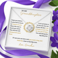 To My Granddaughter | Love Knot Necklace