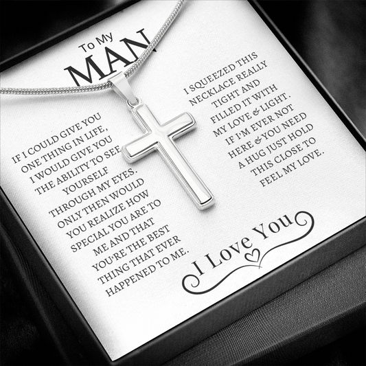 To My Man | You are My Everything | Cross Necklace