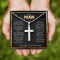 To My Man | I Love You Forever - Cross Necklace