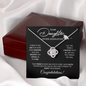 To My Daughter - Graduation - Love Knot Necklace